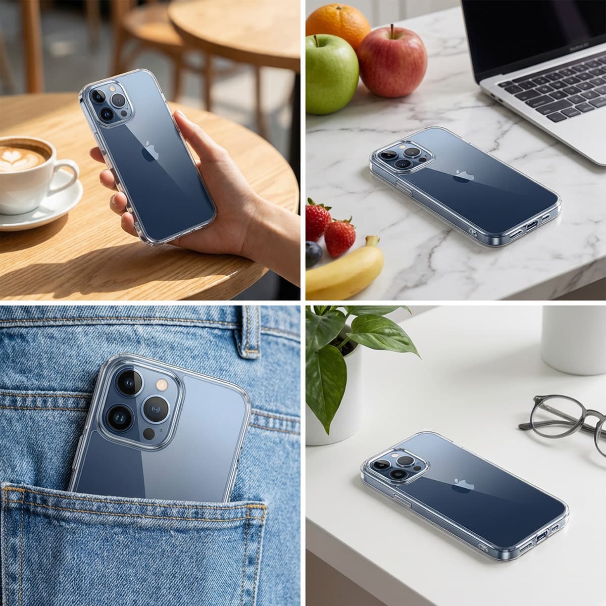 Capinha TPU Anti Impacto para iPhone 15 Transparente Proteção Flexível e Encaixe Preciso Slim