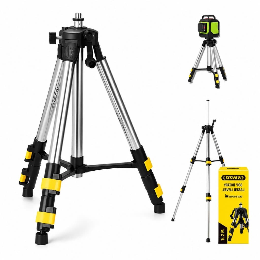 Tripé Para Nível A Laser Bomvink Modelo BOM-6803 Altura Regulável