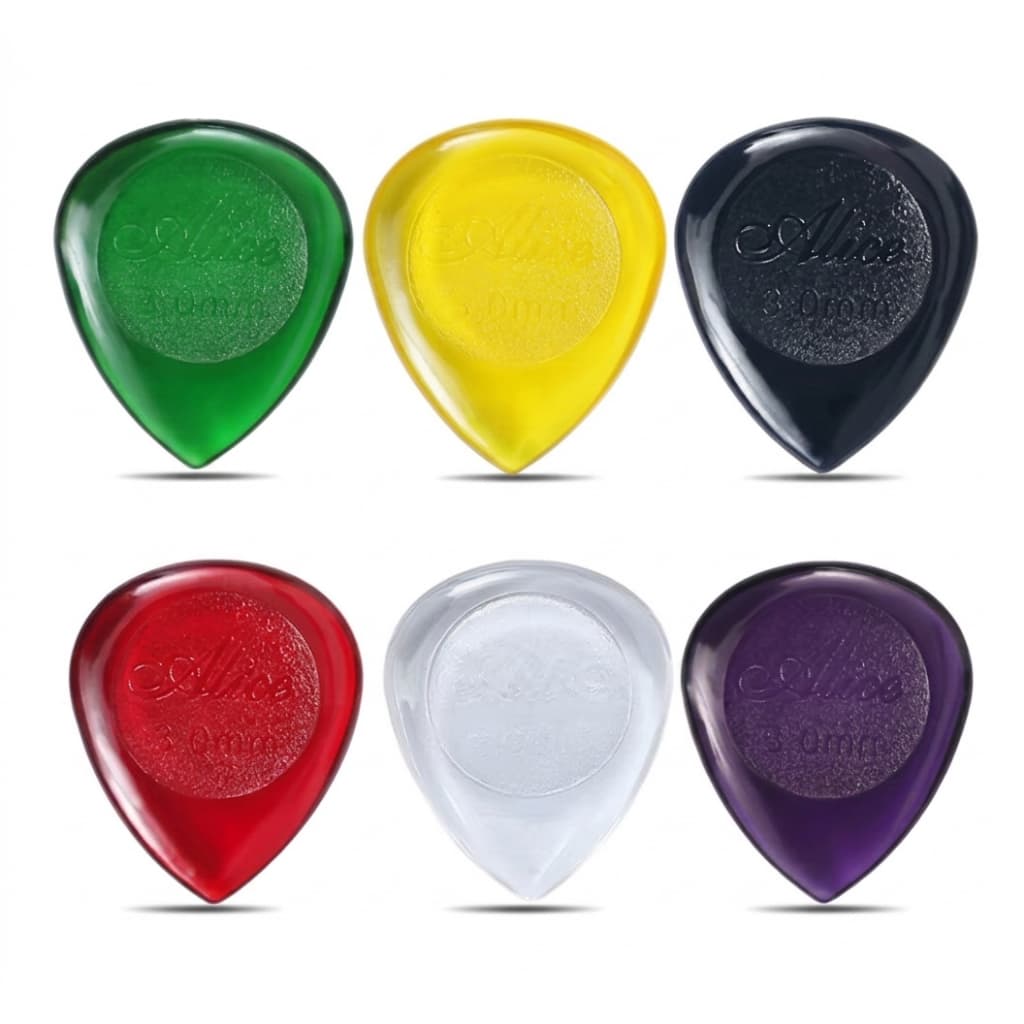 Palheta guitarra contra baixo Alice estilo Dunlop Stubby 3.0 3mm pequena pacote com 5 ou 10 unidades