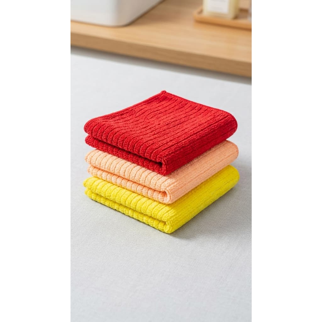 Kit 3 Panos de Microfibra Multiuso Ultra Absorventes