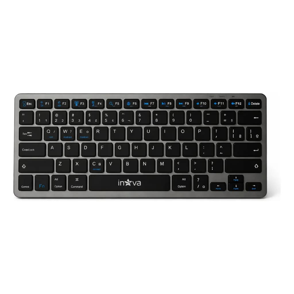 Mini Teclado Bluetooth Recarregável Ultra Fino Sem Fio para Celular Tablet e Smart TV