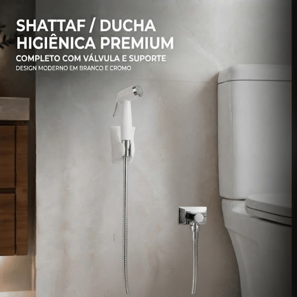 Ducha Higiênica Fabrimar Cromada com Alta Durabilidade Acqua Jet 2195-DL-CR