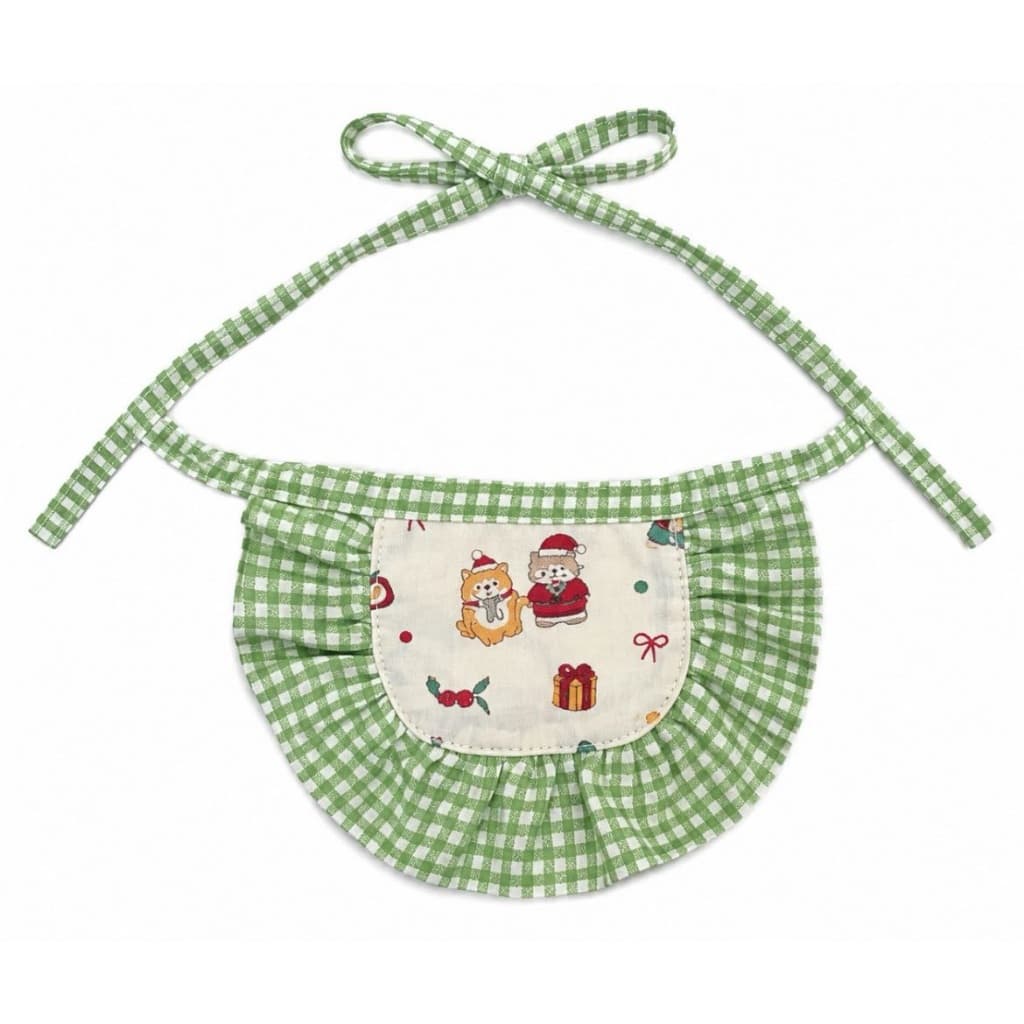 Babador Natalino Pet Cachorro Gato - Roupinha de Natal Super Fofa e Confortável, Ideal para Fotos e Ceia de Natal