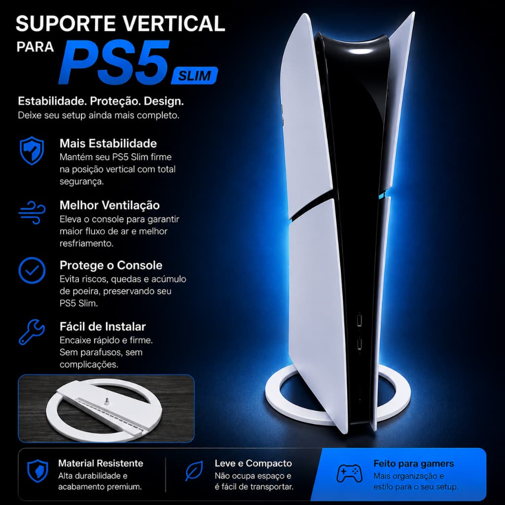 Suporte vertical para PS5 playstation 5 slim