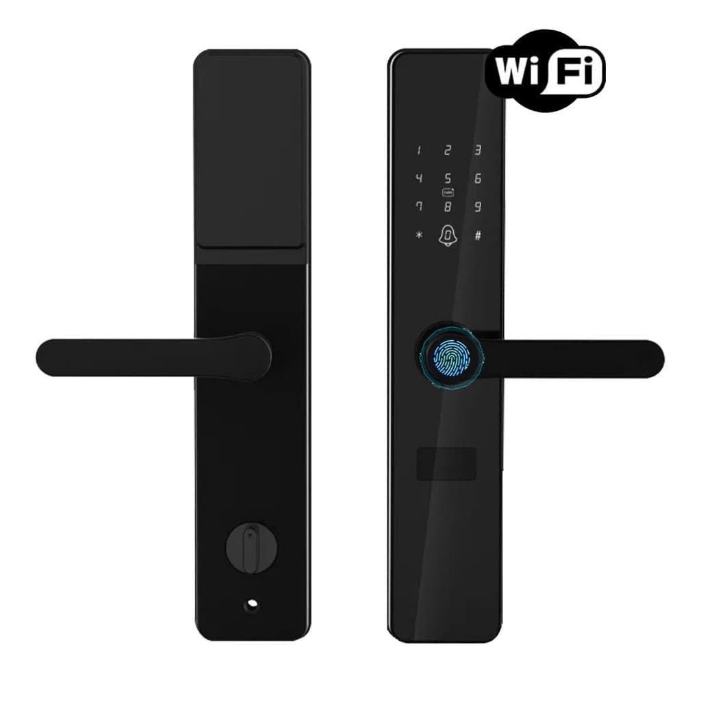Fechadura Eletrônica Digital Inteligente Biometria Senha Aplicativo Tag Porta