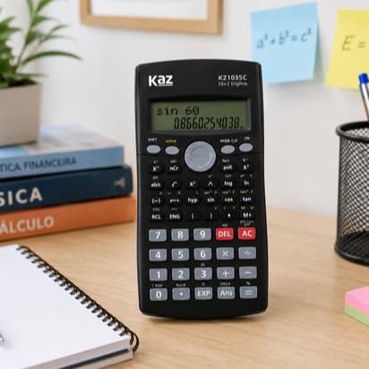 Calculadora Científica Kaz KZ1035C 240 Funções 10+2 Dígitos