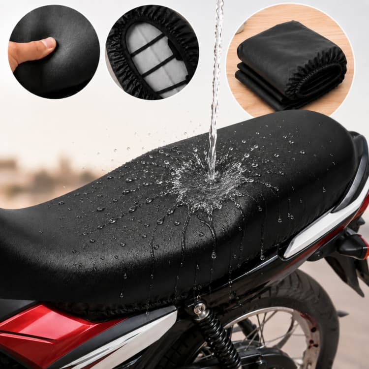 Protetor Capa Banco Moto Universal Impermeável Antiderrapante Courino Elástica Proteção UV Motocicleta