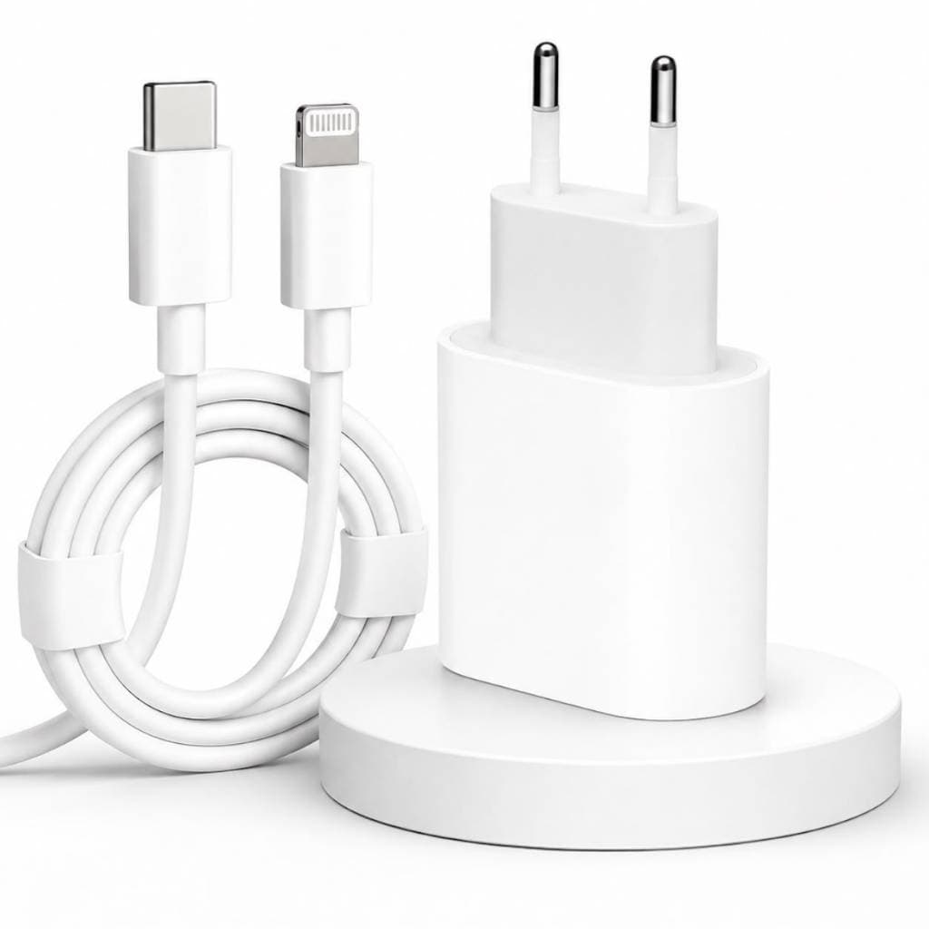 Carregador Turbo De iPhone Fonte com Cabo Carregamento Rápido