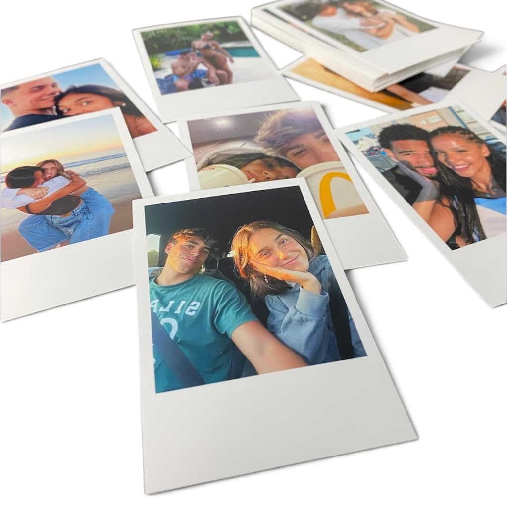 Kit de Fotos Mini Personalizadas 8,5x5,5cm - Altíssima Qualidade - Estilo Polar...