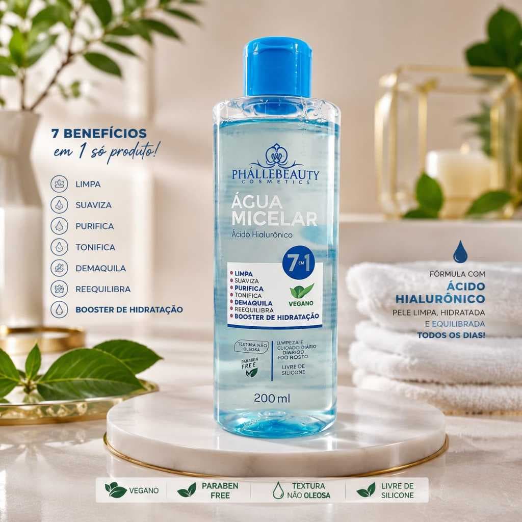 Água Micelar Ácido H 7em1 PhálleBeauty PH0504