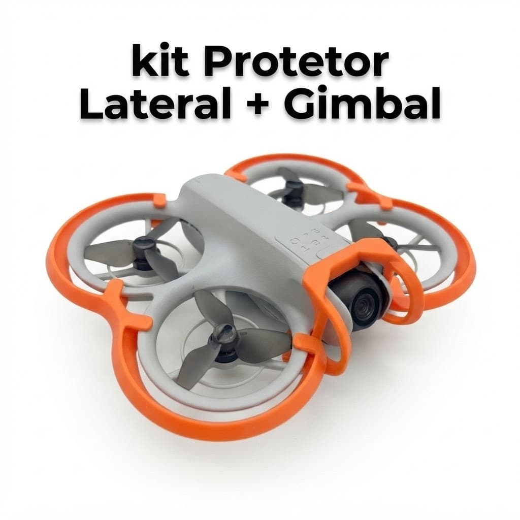 kit Protetor Lateral + Gimbal Câmera para Drone DJI Neo | Proteção de Hélices e Câmera protetor helice dji neo 2