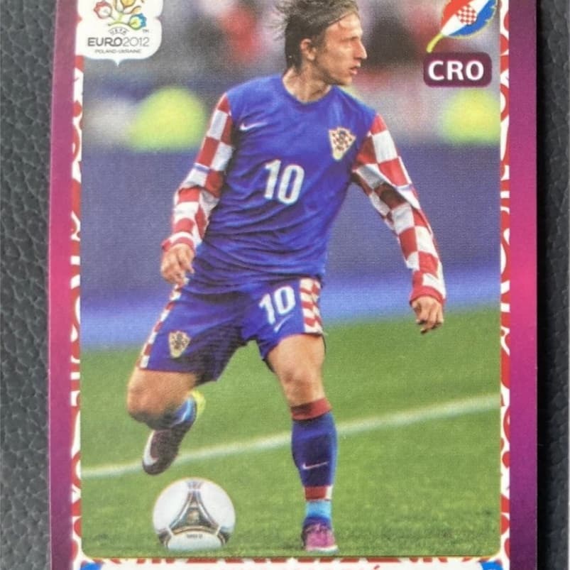 figurinha Modric eurocopa 2012 #395 original nova top