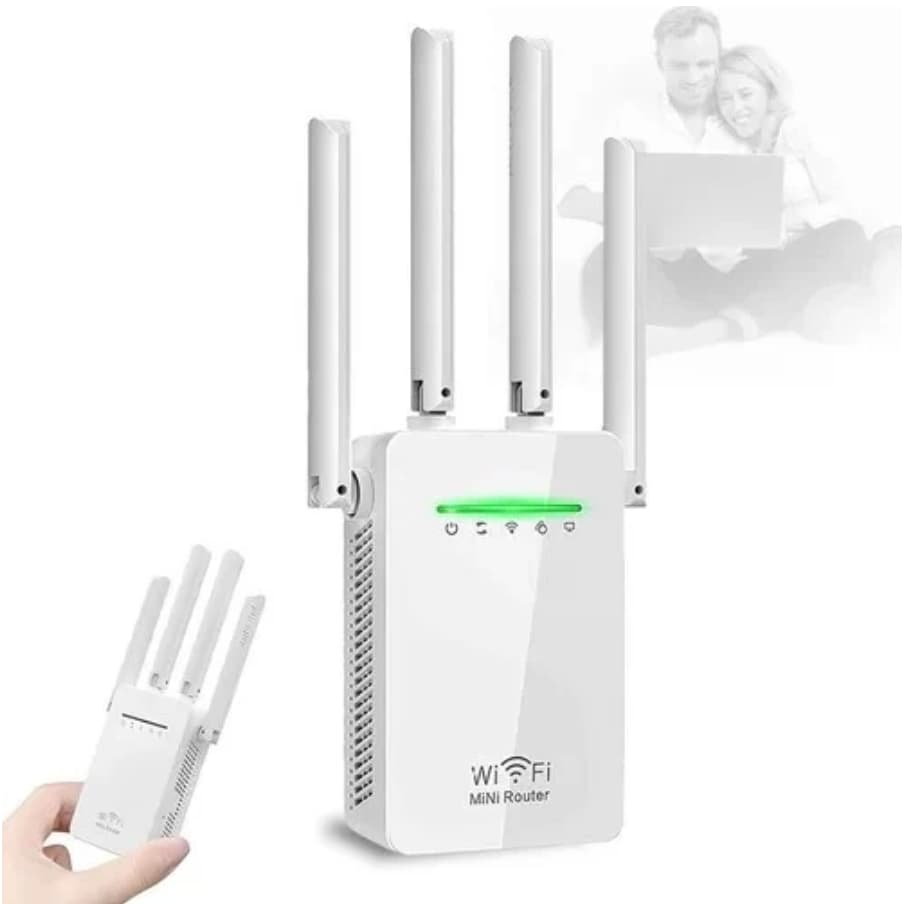Amplificador de sinal Wi-Fi repetidor e roteador sem fio rede sem fio através da parede Dupla pressão/2.4G - G8
