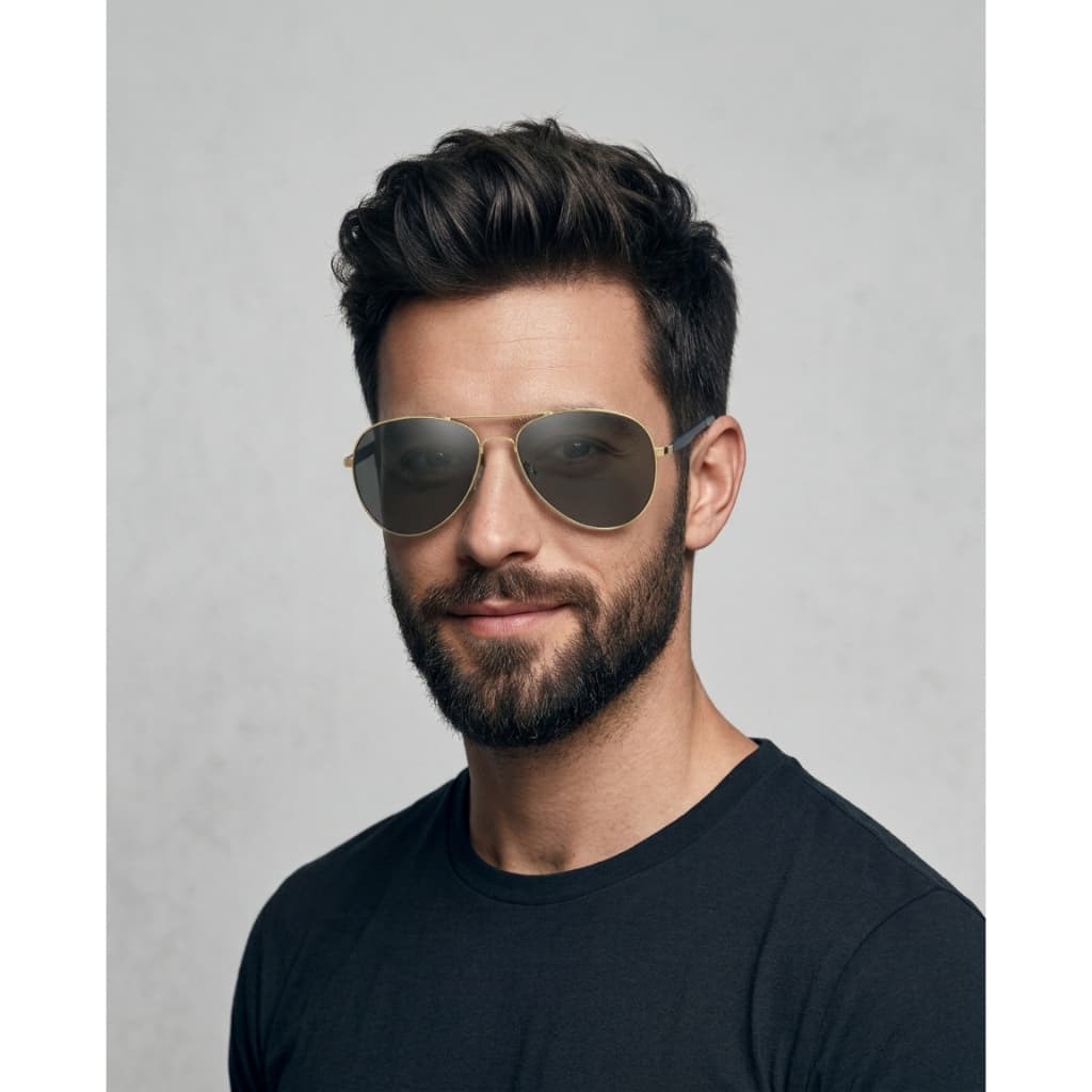 Óculos De Sol Classico Masculino Aviador Maverick Piloto Kit 2 Un