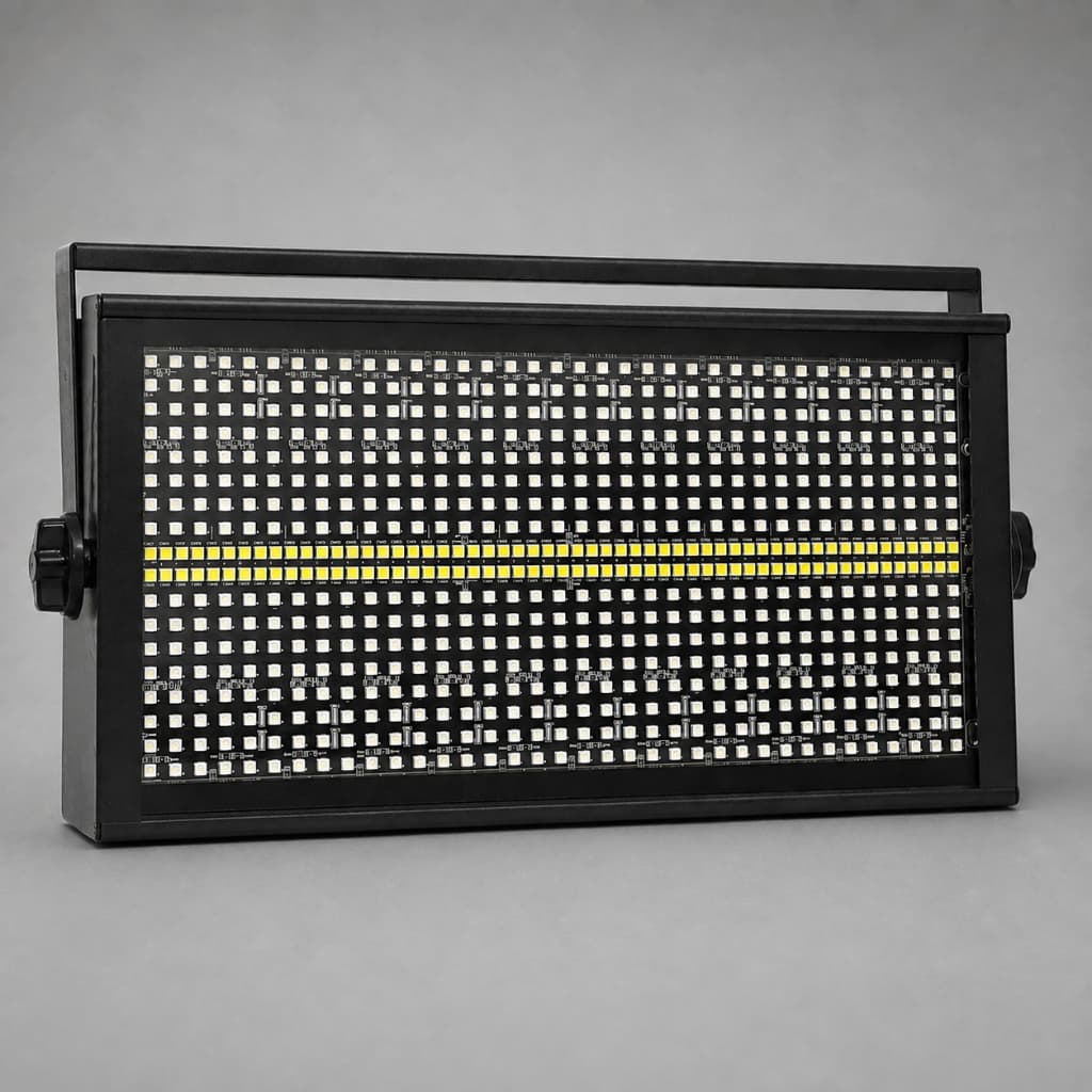 Strobo Led Colorido 688 Leds 1000w Rgb Triled Fita Led Branca Automatico Ritmico Dmx Iluminacao Profissional - 127/220v
