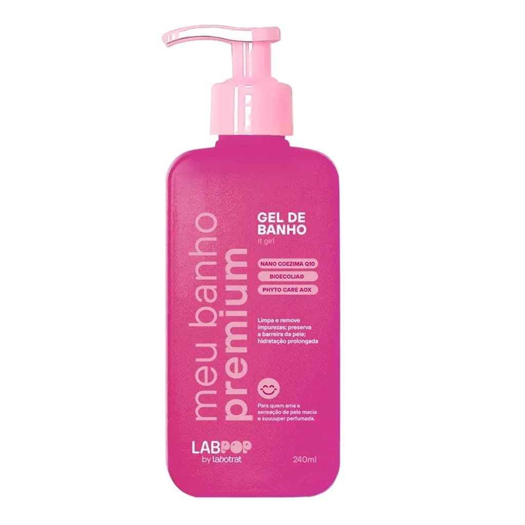 Labpop Gel de Banho It Girl 240ml Limpeza Profunda Perfumado Pele Macia