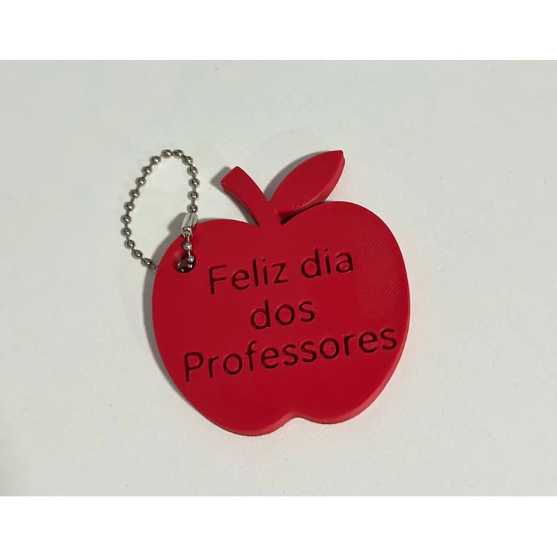 Chaveiro Maçã – Feliz Dia dos Professores 🍎