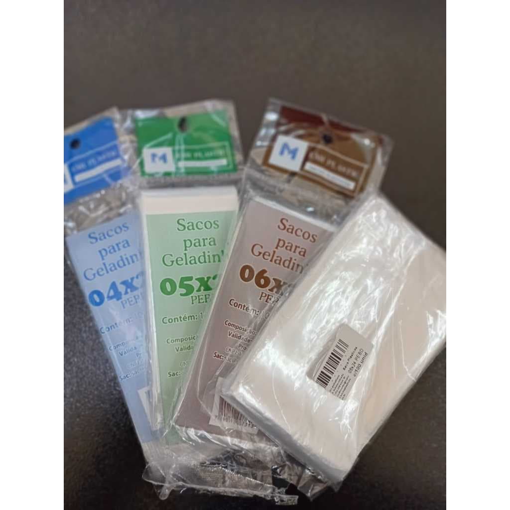 SACO GELADINHO GOURMET SAQUINHO SACOLE DIVERSOS TAMANHOS