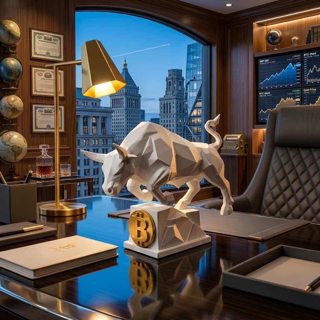Touro de Wall Street Bull Market 15cm Altura Estatueta de Luxo para Escritório Home Office Presente para Investidor