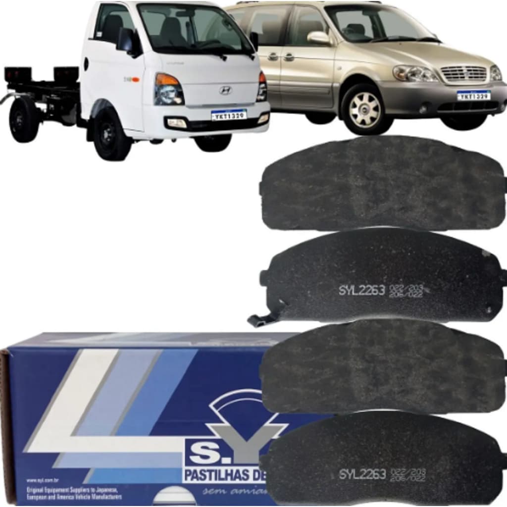 Pastilha De Freio Dianteira Hyundai Hr 2.5 2006 A26 Syl2263