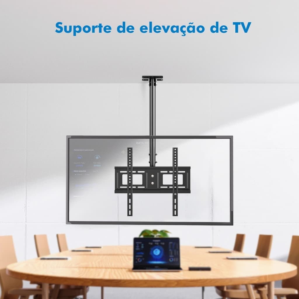 Suporte para Tv, Suporte de Teto, parede ou viga, giratório, articulado e inclinavél, para Tv de 26 a 60/32 a 80