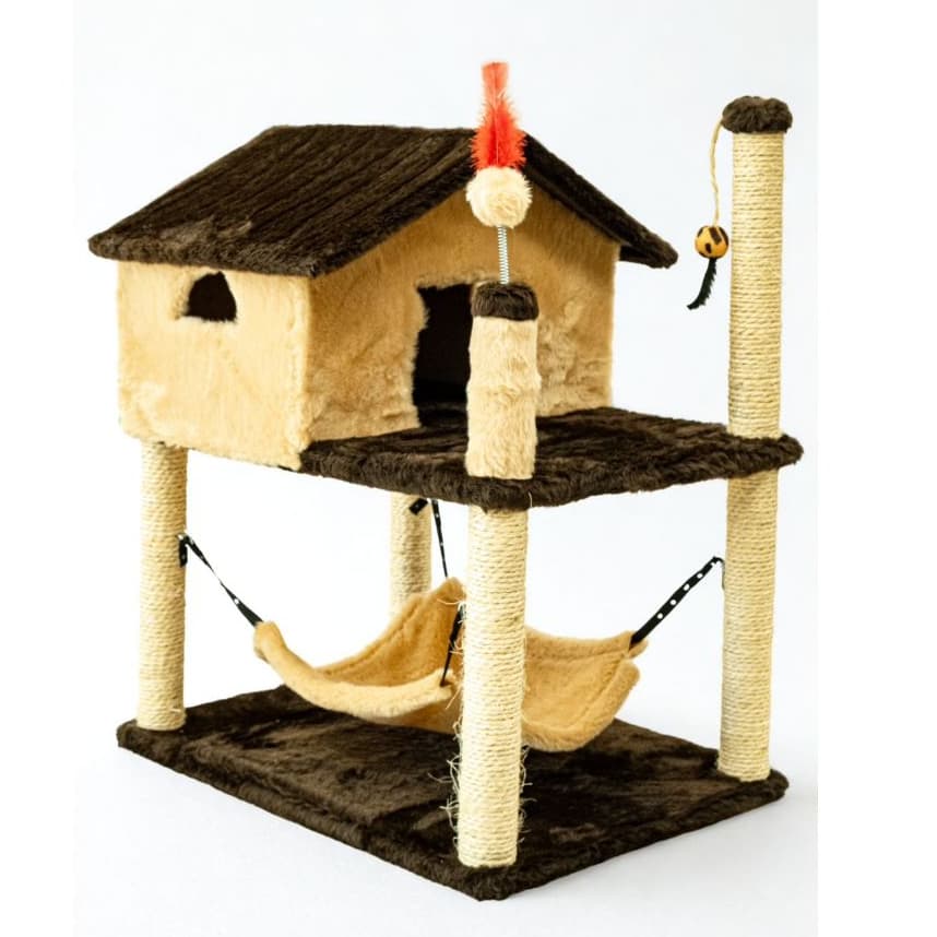 Arranhador Para Gatos Com Casinha Playground