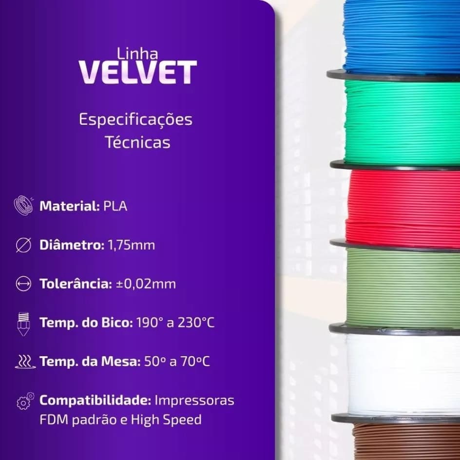 Filamento Para Impressão 3D 1kg - Acabamento Premium