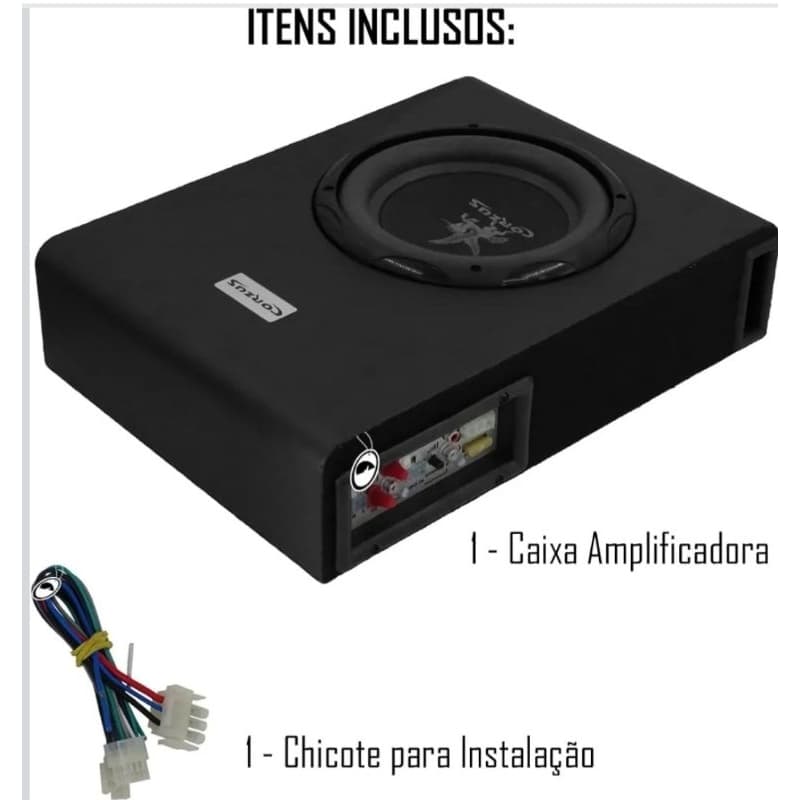 Caixa Amplificada Slim CXS 303 3 Canais 350W RMS Corzus 8'' Polegadas