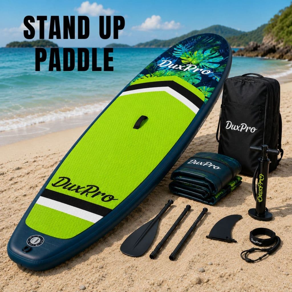 Stand Up Paddle Prancha Inflável Esporte e Lazer Kit Completo Remo Bomba Inflar Leash Mochila Quilha