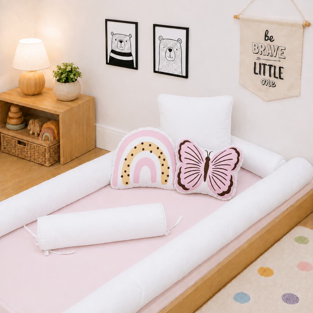 Kit Rolinhos Montessoriano Solteiro 4 Pçs Nervura