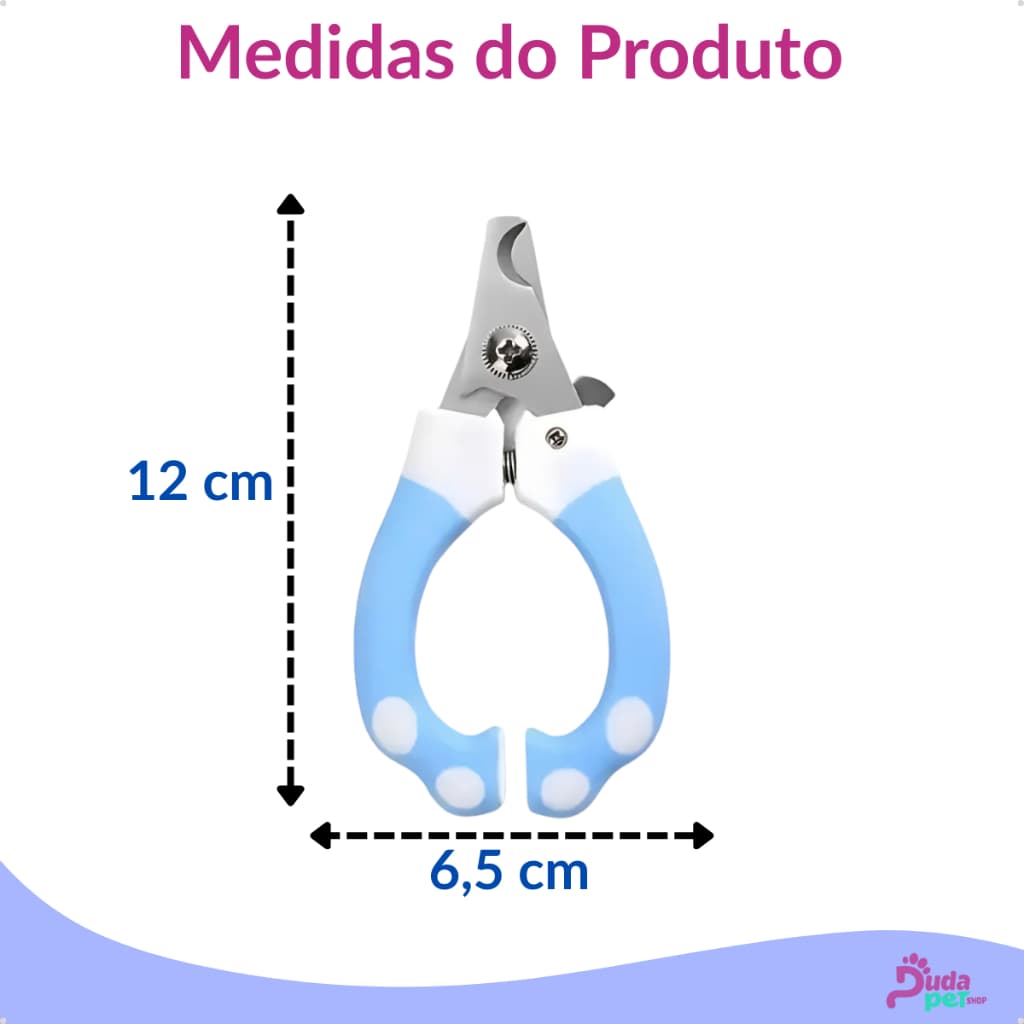 Alicate Cortador de Unha Pet para Cachorro Gato Com Lixa Patinha Higiene Banho e Tosa Pet Shop