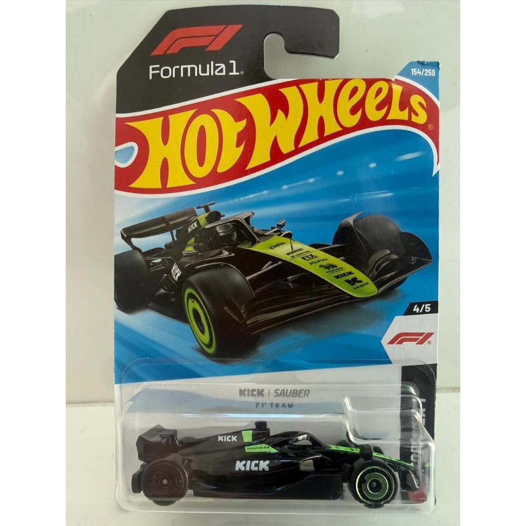Hot Wheels - Kick Sauber F1 Team | Carrinho Hot Wheels Original  | Miniatura 1:64 | Colecionável Mattel