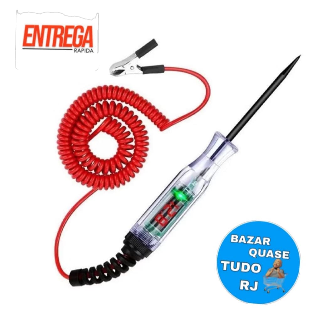 Testador De Circuito De Tensão De Carro Ferramentas Auto 9V-72V Sonda De Diagnóstico Elétricas Caneta De Medição