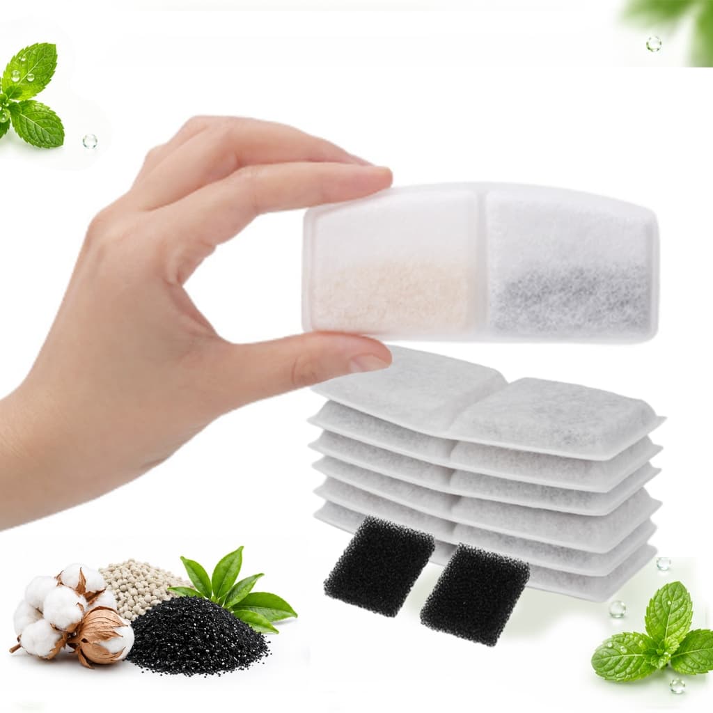 Mstail Cartucho de filtro para bebedouro de animais de estimação com sensor inteligente sem fio