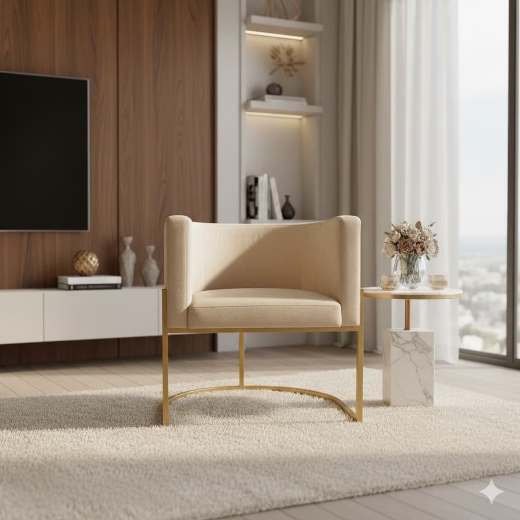Poltrona Cadeira para  Escritório , Sala, Quarto , Salão de Beleza, Penteadeira, Recepção- Diversos Ambientes Suede Luxo