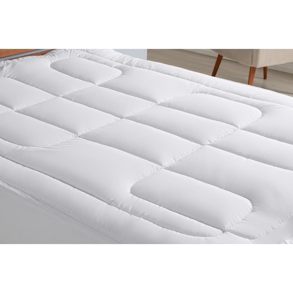 Pillow Top Protetor De Colchão Solteiro, Casal, Queen e King 400 Fios Cor Branco