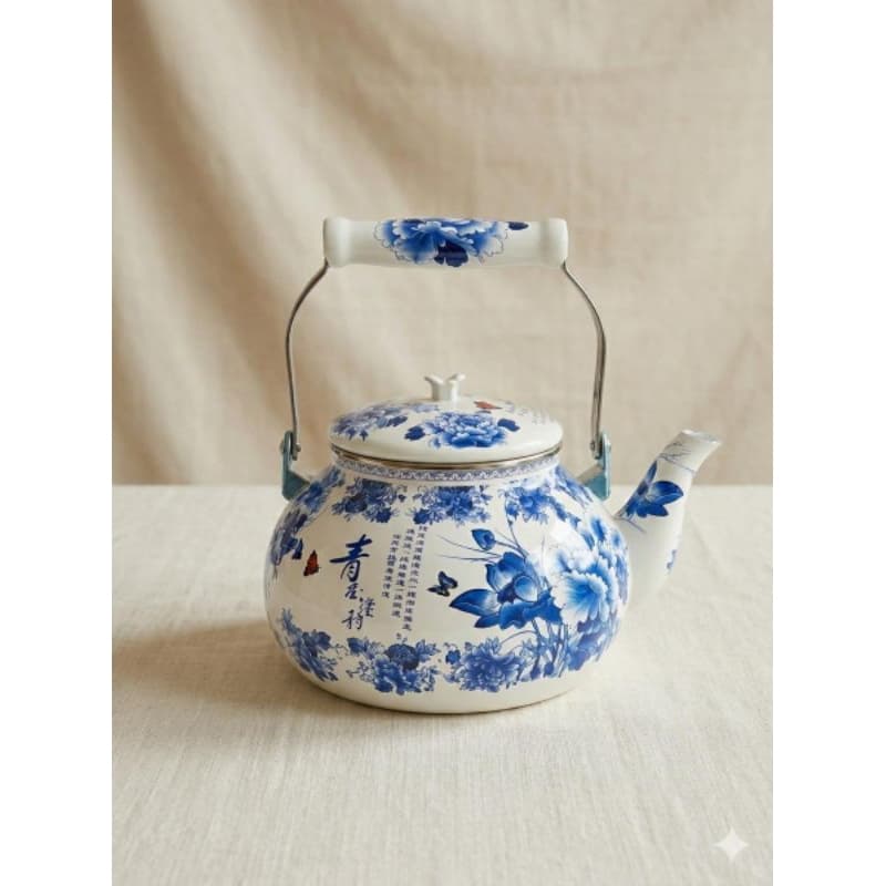Chaleira Esmaltada 2,5 Litros Alumínio - Azul