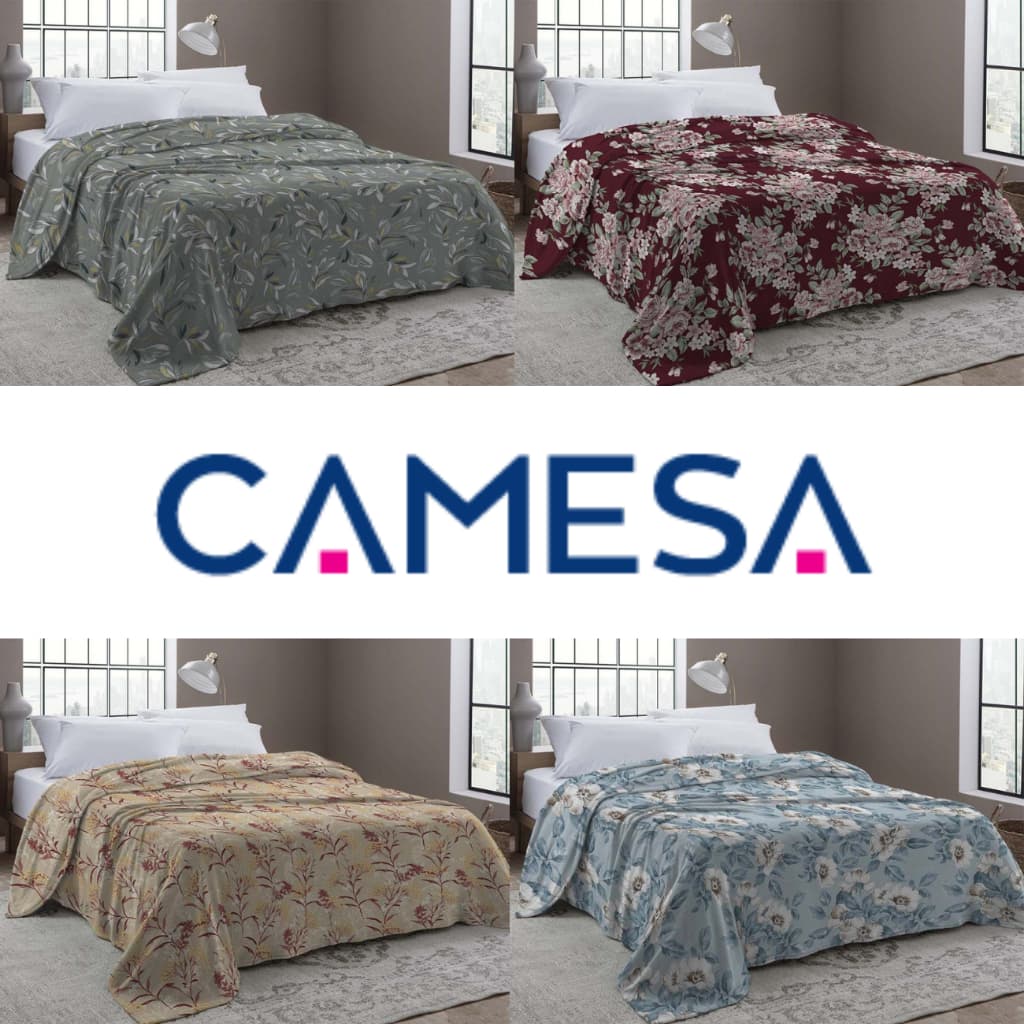 Cobertor Manta de Microfibra Soft Camesa Estampada SORTIDA Casal 180X200 Cm
