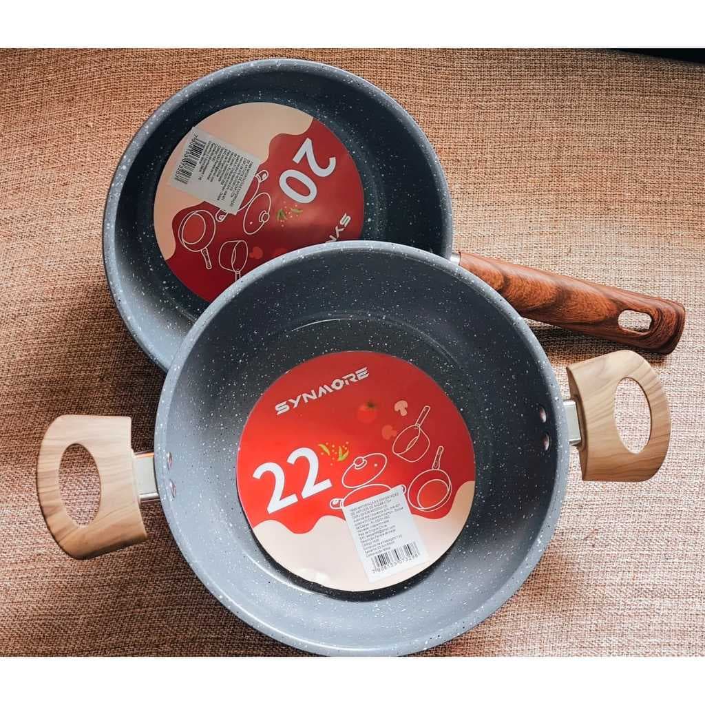 KIT 2 PANELAS METAL COM CABO DE BAMBU – CHEGA DE SOFRER NA COZINHA!