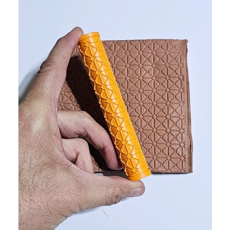 Textura Rolo Marcador Para Cerâmica Argila Biscuit Modelagem Escultura Massas