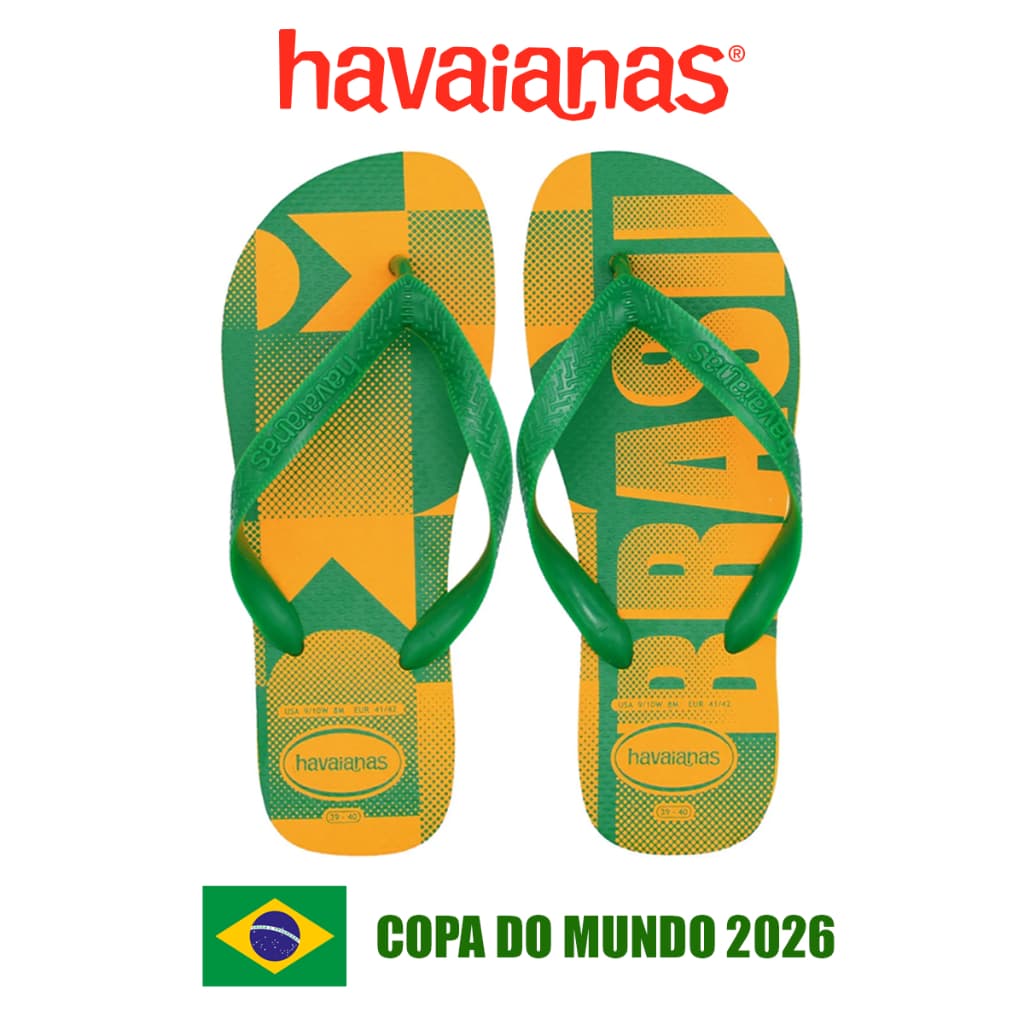 Chinelo Havaianas Vai Brasil Original Edição Limitada Copa