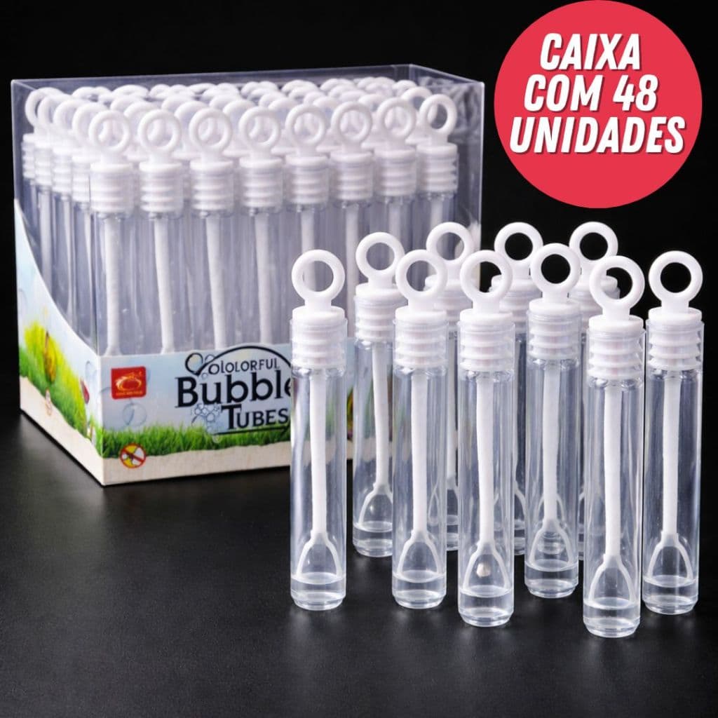 48 Bolinha De Sabão Casamento Tubinhos De Bolha Branco Lembrancinha Atacado