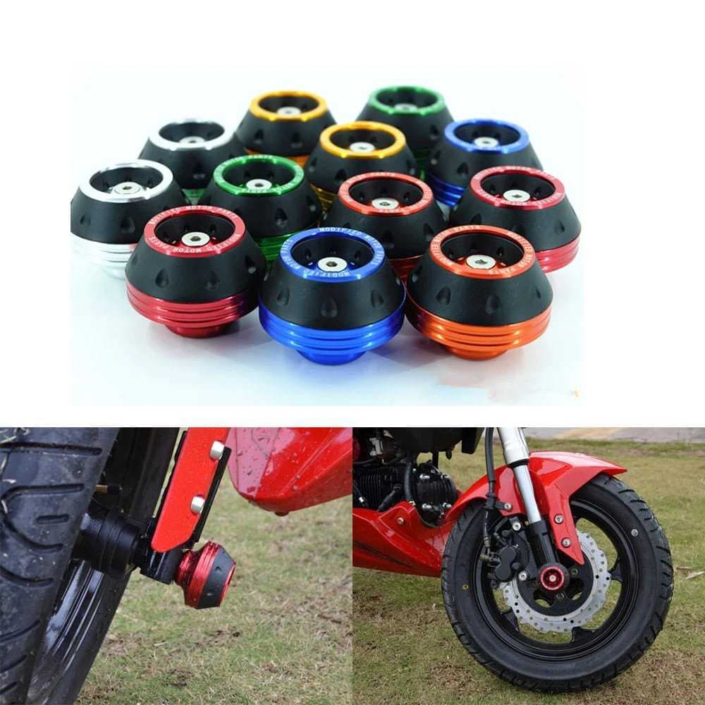 Protetor De Eixo Dianteiro Universal Para Moto Slider Anti Queda Liga Alumínio