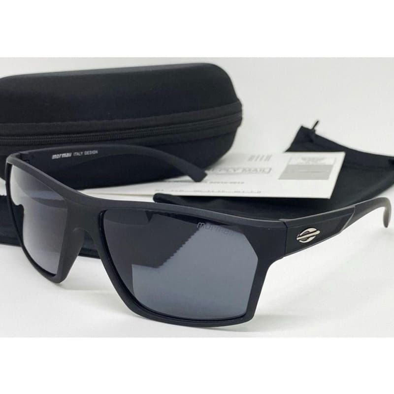 Óculos De Sol Masculino Surf Esportivo Mormai M.2829 Preto Fosco Polarizado Lançamento Premium - Promoção