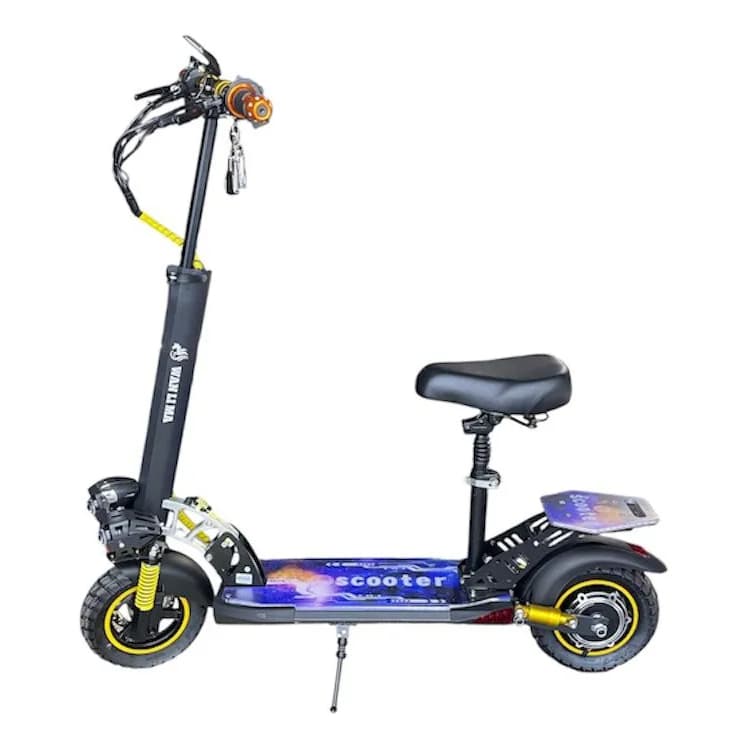 PATINETE ELÉTRICO T11 500W C/BANCO, ILUMINAÇÃO LED, BLUETOOTH, CARTÃO NFC
