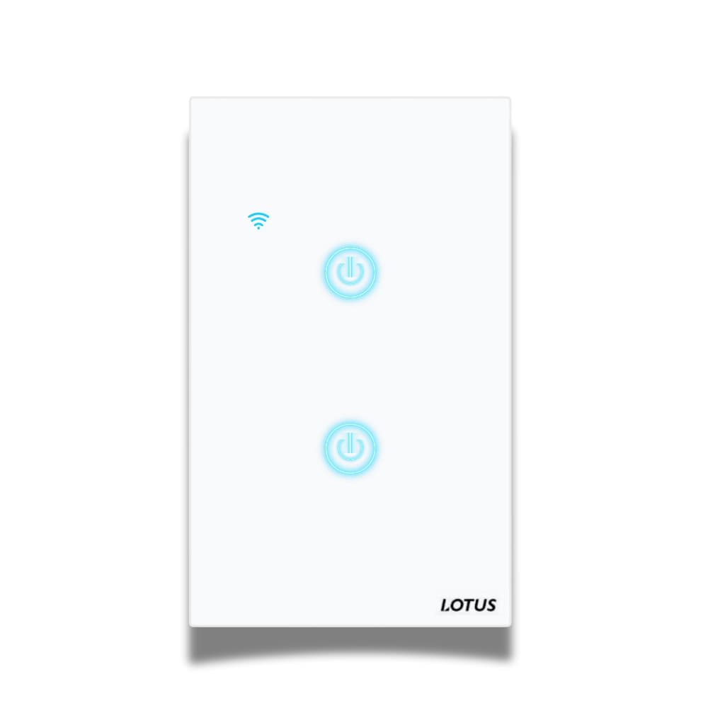 Interruptor Inteligente 2 Botões Wi-Fi 4x2 Plus Lotus