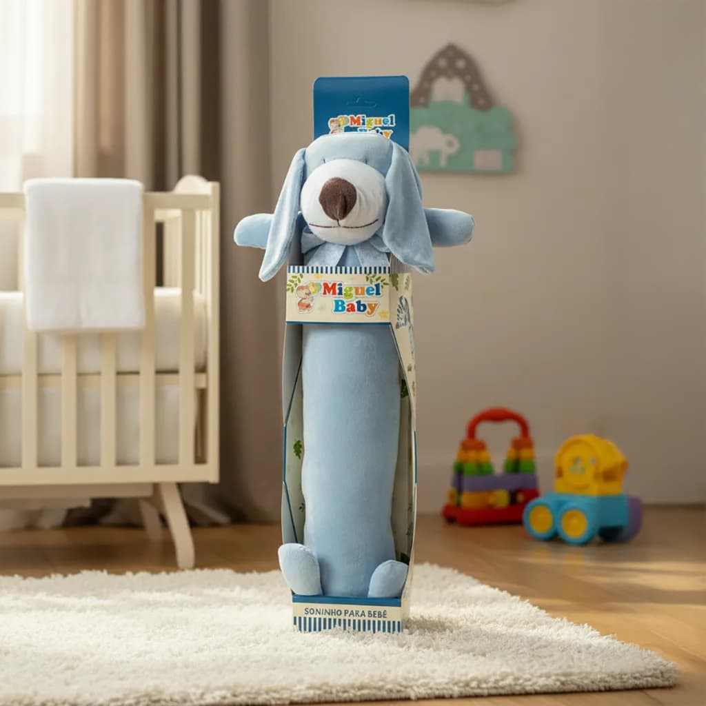 Almofada Travesseiro Corpo Soninho Naninha Bebê Pelúcia Macia Antialérgica Conforto Infantil Sono