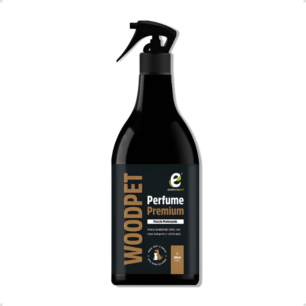 Perfume Pet para Cães e Gatos Banho e Tosa Essência Pet Wood Pet 500 ML Aroma Amadeirado