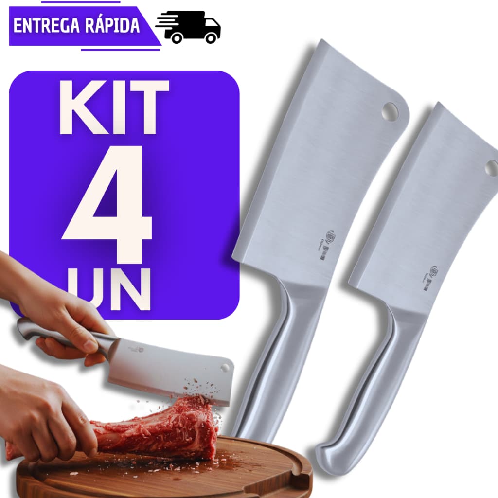 Cutelo Inox Profissional 6 Polegadas Linha Texas Para Carne Ossos E Cozinha Faca Premium Churrasco Afiado