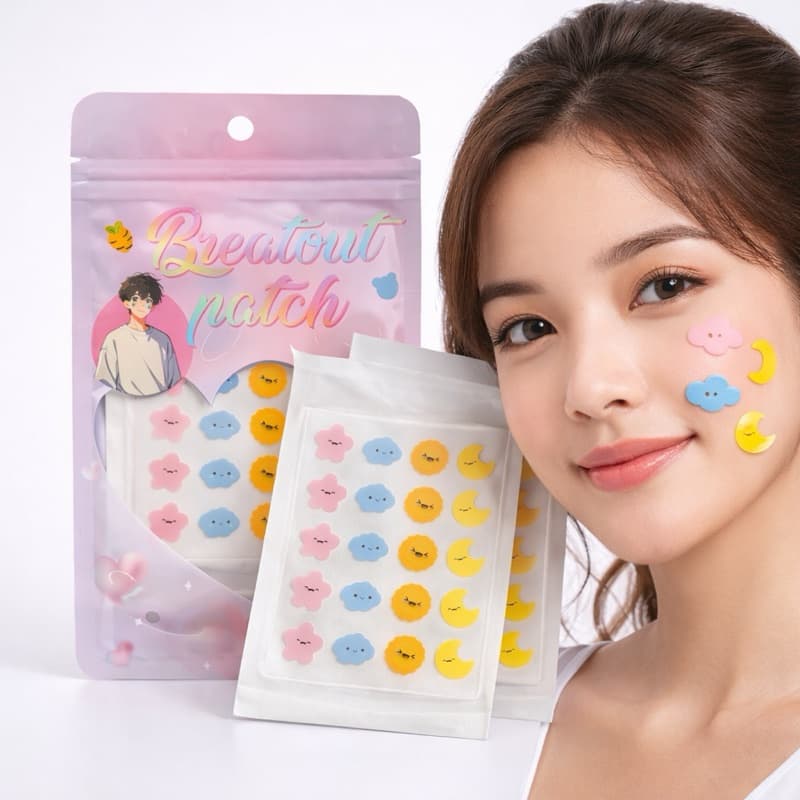 Acne Patch FoFo Estrela Hidrocoloide Adesivo Anti Espinha Skincare Coreano 40 ou 80 Unidades